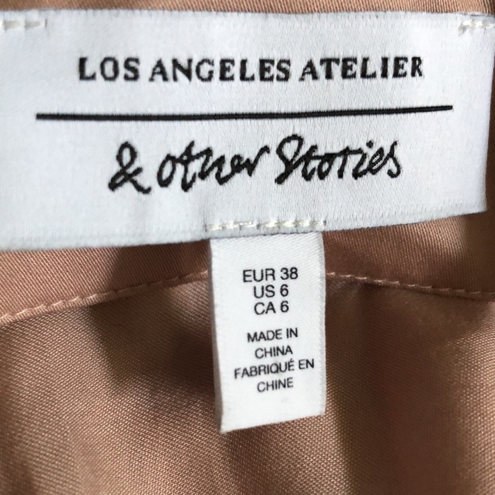 & Other Stories Sleeveless Wrap Dress Blush Pink 6 - Picture 2 of 6